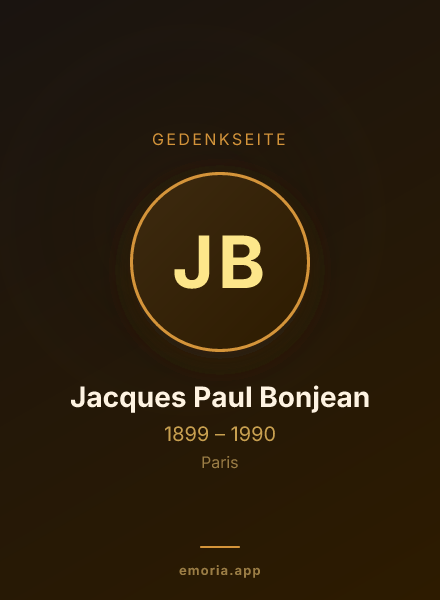 Gedenkportrait von Jacques Paul Bonjean