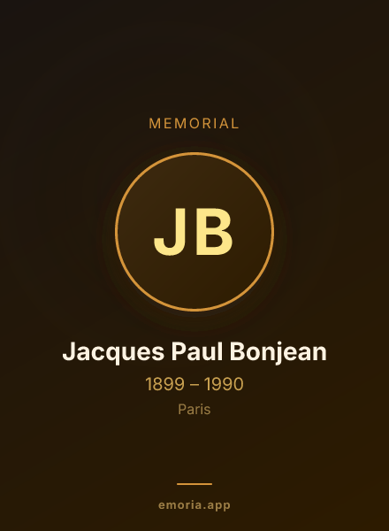 Memorial portrait of Jacques Paul Bonjean