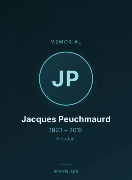Memorial portrait of Jacques Peuchmaurd