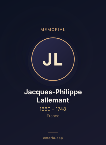 Memorial portrait of Jacques-Philippe Lallemant