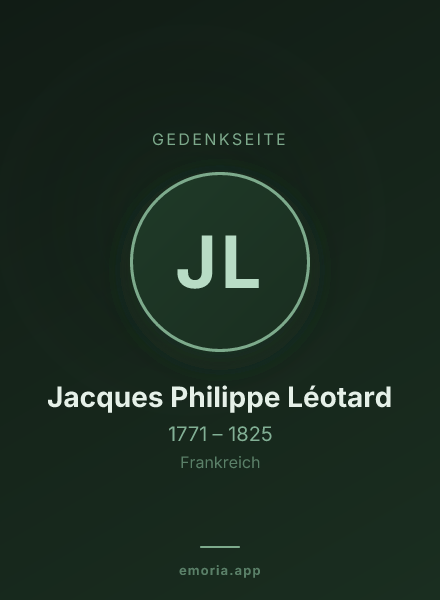Gedenkportrait von Jacques Philippe Léotard