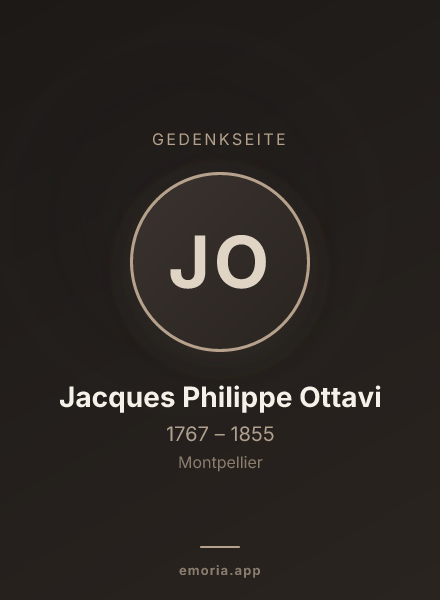 Gedenkportrait von Jacques Philippe Ottavi