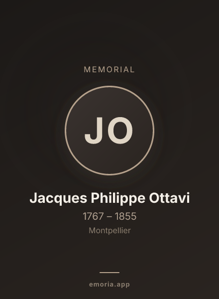 Memorial portrait of Jacques Philippe Ottavi