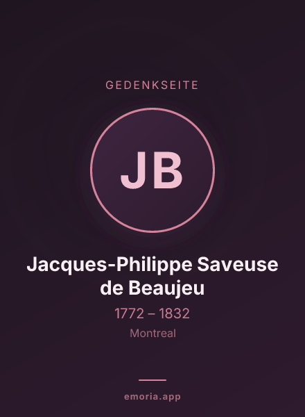 Gedenkportrait von Jacques-Philippe Saveuse de Beaujeu