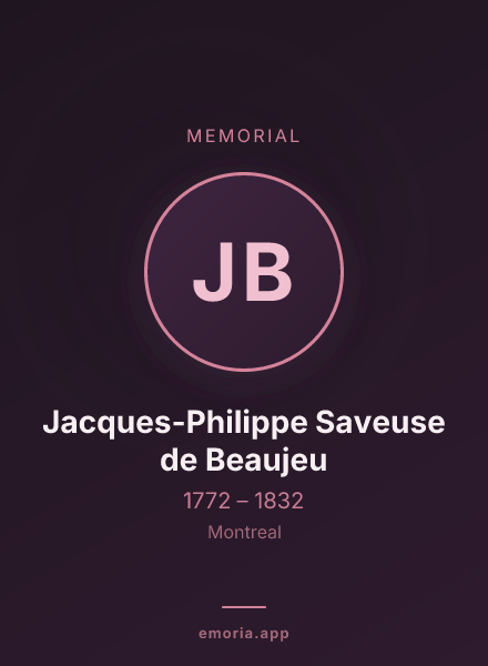 Memorial portrait of Jacques-Philippe Saveuse de Beaujeu