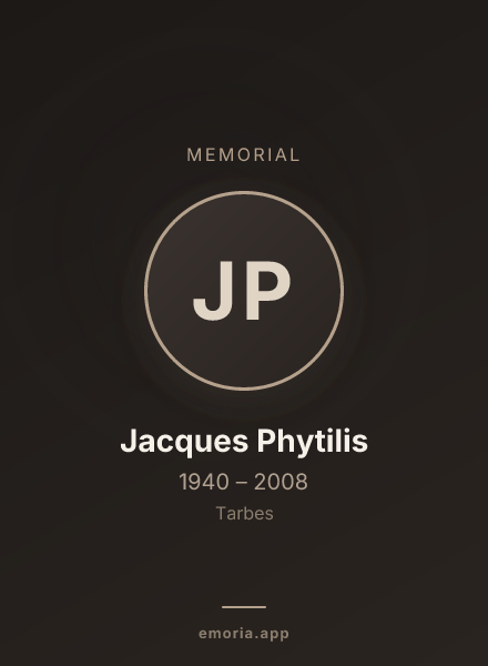 Memorial portrait of Jacques Phytilis