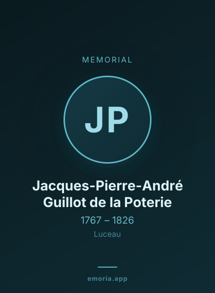 Memorial portrait of Jacques-Pierre-André Guillot de la Poterie