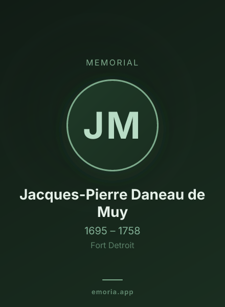 Memorial portrait of Jacques-Pierre Daneau de Muy