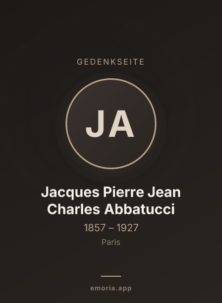 Gedenkportrait von Jacques Pierre Jean Charles Abbatucci