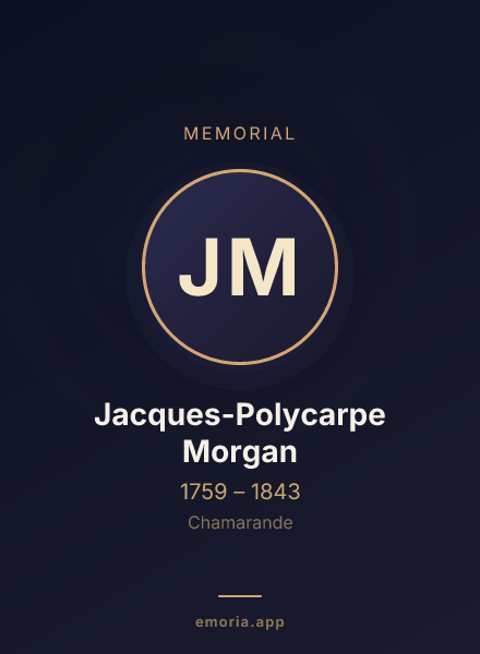 Memorial portrait of Jacques-Polycarpe Morgan