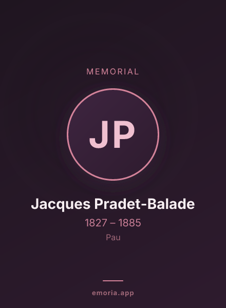 Memorial portrait of Jacques Pradet-Balade