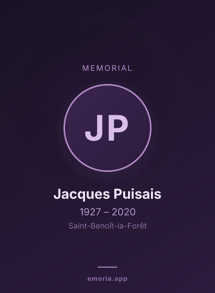 Memorial portrait of Jacques Puisais