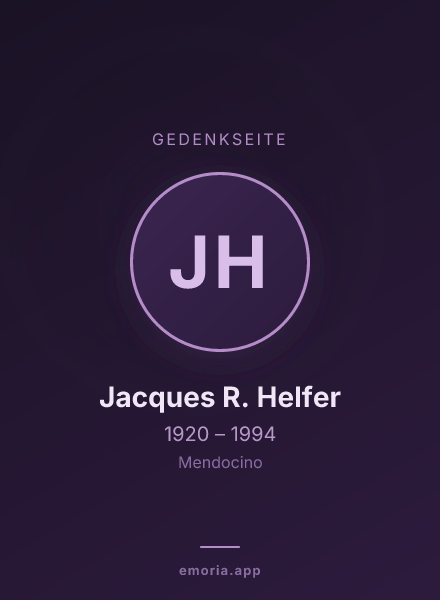 Gedenkportrait von Jacques R. Helfer