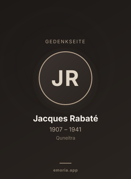 Gedenkportrait von Jacques Rabaté