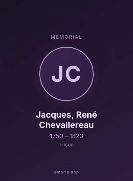 Memorial portrait of Jacques, René Chevallereau