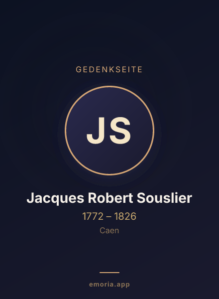 Gedenkportrait von Jacques Robert Souslier