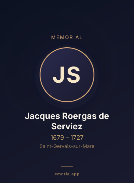 Memorial portrait of Jacques Roergas de Serviez