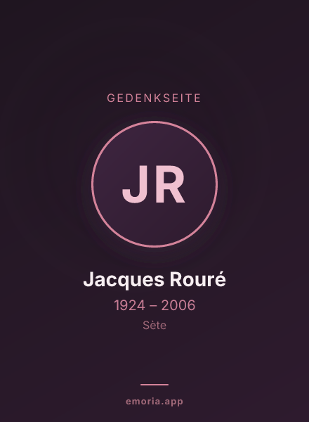 Gedenkportrait von Jacques Rouré