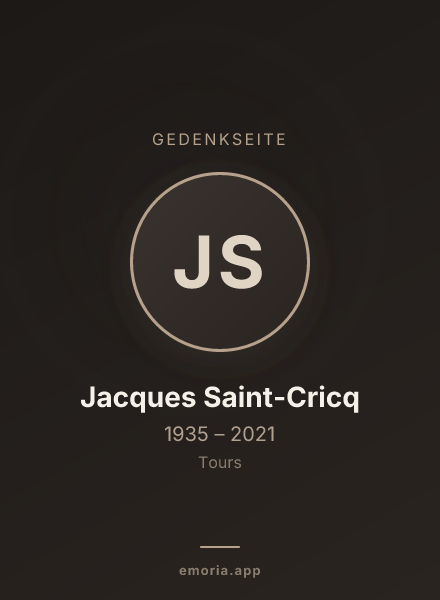 Gedenkportrait von Jacques Saint-Cricq