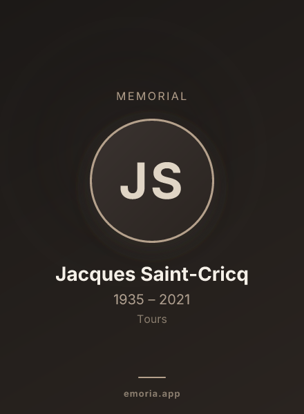 Memorial portrait of Jacques Saint-Cricq