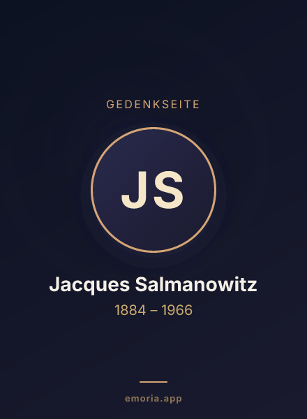 Gedenkportrait von Jacques Salmanowitz