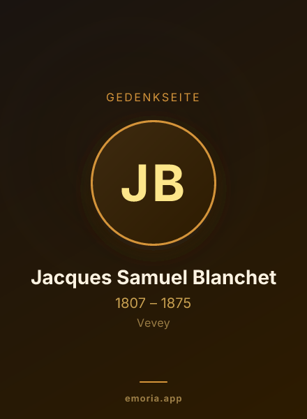 Gedenkportrait von Jacques Samuel Blanchet