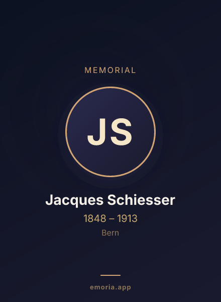 Memorial portrait of Jacques Schiesser