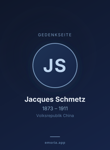Gedenkportrait von Jacques Schmetz