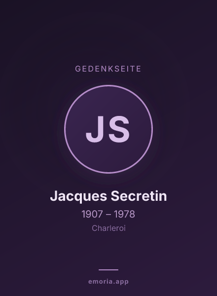 Gedenkportrait von Jacques Secretin