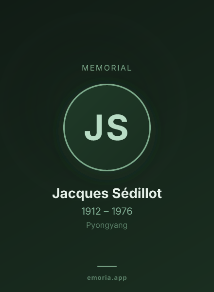 Memorial portrait of Jacques Sédillot