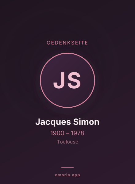 Gedenkportrait von Jacques Simon