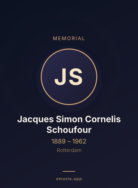 Memorial portrait of Jacques Simon Cornelis Schoufour