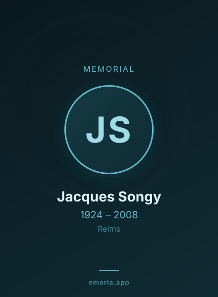 Memorial portrait of Jacques Songy