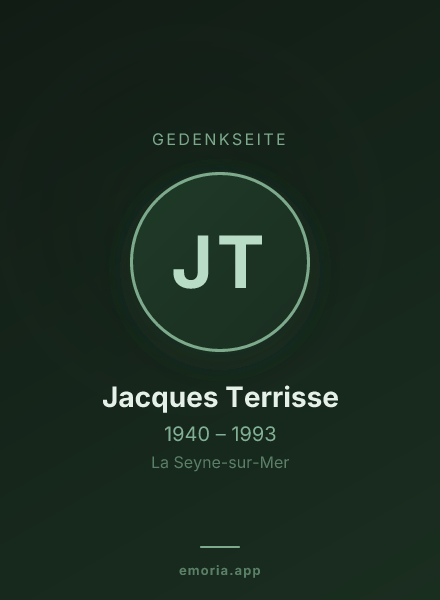 Gedenkportrait von Jacques Terrisse
