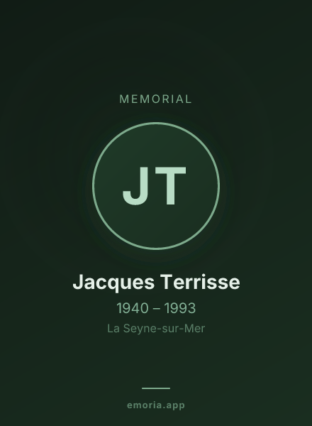 Memorial portrait of Jacques Terrisse