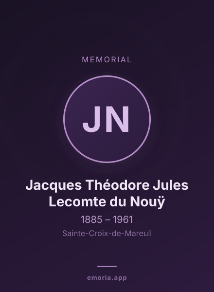 Memorial portrait of Jacques Théodore Jules Lecomte du Nouÿ