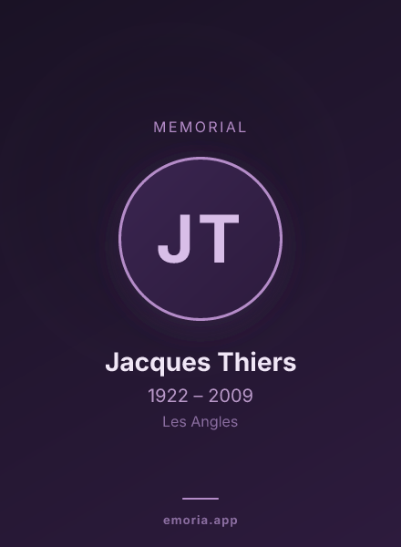 Memorial portrait of Jacques Thiers
