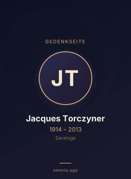 Gedenkportrait von Jacques Torczyner