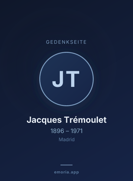 Gedenkportrait von Jacques Trémoulet