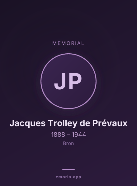 Memorial portrait of Jacques Trolley de Prévaux