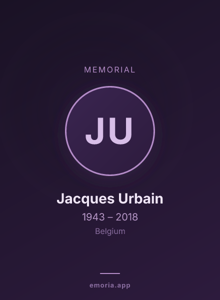 Memorial portrait of Jacques Urbain