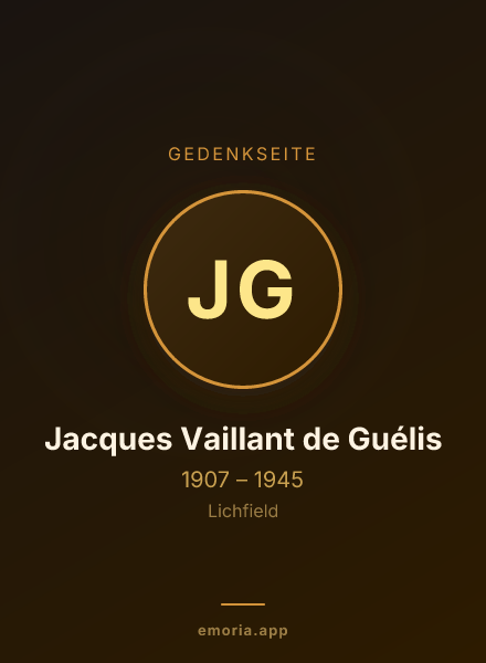Gedenkportrait von Jacques Vaillant de Guélis