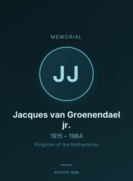 Memorial portrait of Jacques van Groenendael jr.