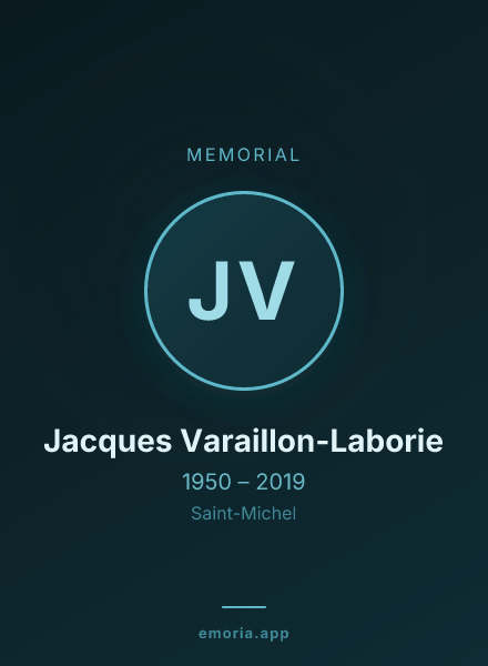 Memorial portrait of Jacques Varaillon-Laborie