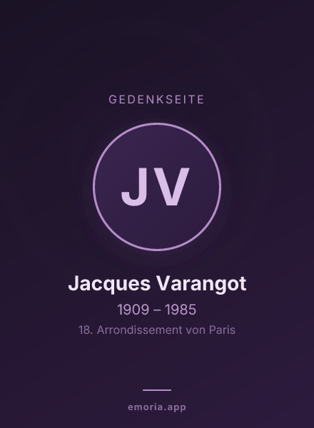 Gedenkportrait von Jacques Varangot