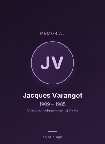 Memorial portrait of Jacques Varangot