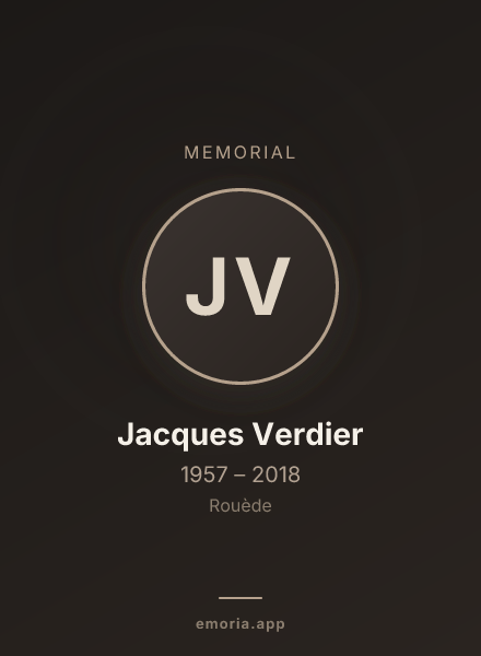 Memorial portrait of Jacques Verdier