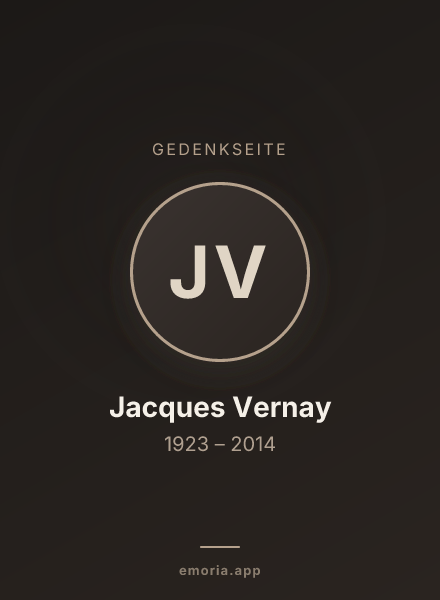 Gedenkportrait von Jacques Vernay