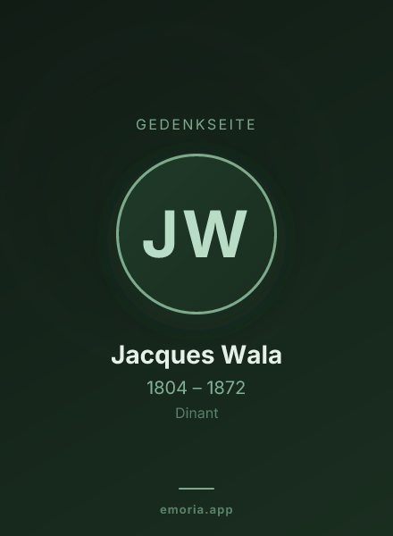 Gedenkportrait von Jacques Wala