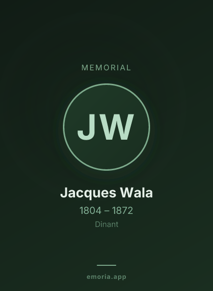Memorial portrait of Jacques Wala
